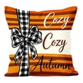 thumbnail image 3 of Fall Pillow Covers for Halloween Fall Decorations Waterproof Sofa Couch Pillow Covers, Square Summer Pillow Covers 18x18 for Farmhouse, Thanksgiving Fall Pumpkin Decorative Throw Pillow Covers, 3 of 6