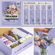 Blooms by Play-Doh Meadow Flower Bouquet Arts & Crafts Kit for Adults, Home & Desk Décor