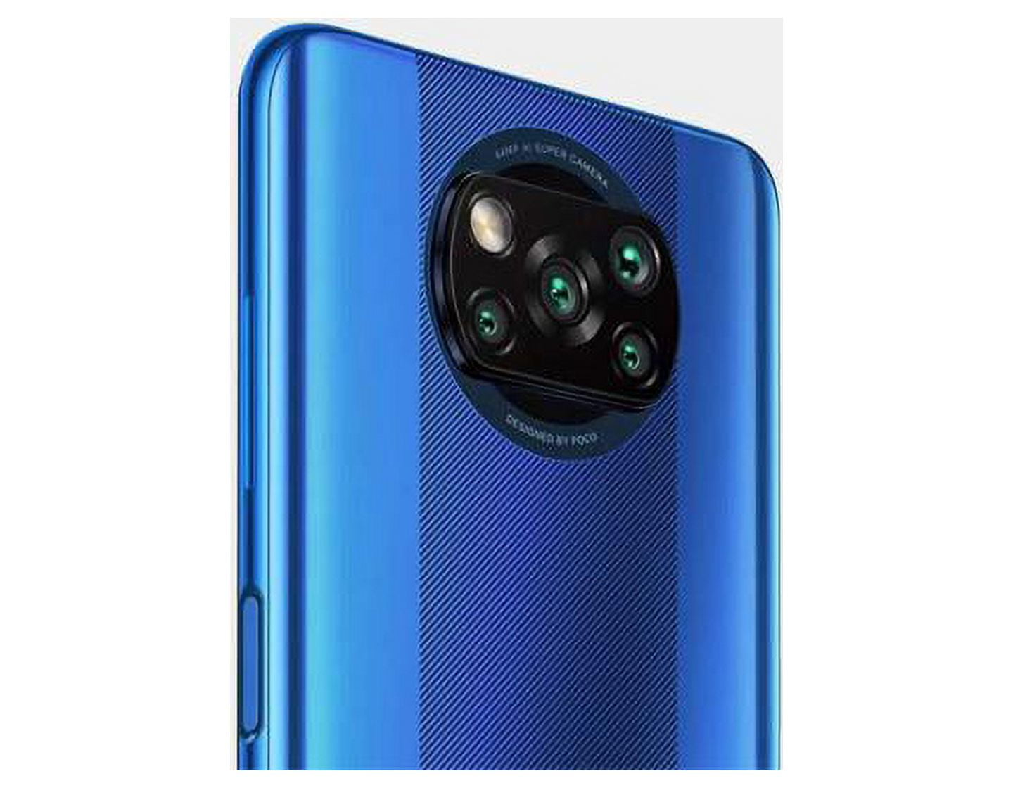 Xiaomi Pocophone X3 NFC 64GB / 6GB RAM 6.67 64MP 4G LTE GSM Factory  Unlocked Smartphone - Global Model - Blue 