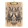 thumbnail image 2 of Wobogo Two Owls Sitting on Opposite Branches Acrylic A4 Clipboards Silver Clip Stardard Size 9×12.5in Office Decorative for Students Workers, 2 of 10