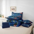 thumbnail image 6 of Castle Fairy Floral Butterflies Birds Twin Bedding Sets 7-Piece for Teens Adults,Retro Vintage Luxury Aesthetic Bedding Comforter Set Microfiber,Chic Flowers Blossoms Breathable Sheet Sets, 6 of 8