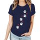 thumbnail image 2 of Fiudx Ofertas y Liquidaciones Camiseta de Manga Corta Estampada con Cuello Redondo a La Moda para Mujer, Camisetas Holgadas Informales, 2 of 3