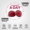 thumbnail image 3 of Complemente las gomitas de raíz de remolacha VITAMIZADAS con semillas de uva y vitamina B12, 3 of 7
