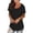 Black, variant on PATLOLLAV Summer Shirts Womens Casual Solid O-Neck Pullover Blouse Short Sleeve Tops