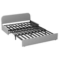 thumbnail image 4 of MUZZ Twin Size Pull Out Sofa Bed,Convertible Sleeper Couch Bed w/Matress for Living Room,Light Grey, 4 of 7