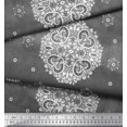 thumbnail image 2 of Soimoi Silk Fabric Mandala Decorative Decor Fabric Printed Yard 42 Inch Wide, 2 of 3