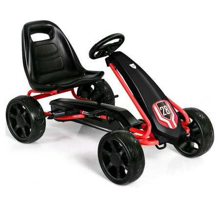 UPC: 6970866958477 | Go Kart Pedal Car Kids Ride On Toys Pedal Powered 4 Wheel Adjustable Seat Black