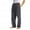 Grey, variant on Lolmot Fashion Men's Casual Plaid Print Loose Sport Plaid Pajama Pants Trousers