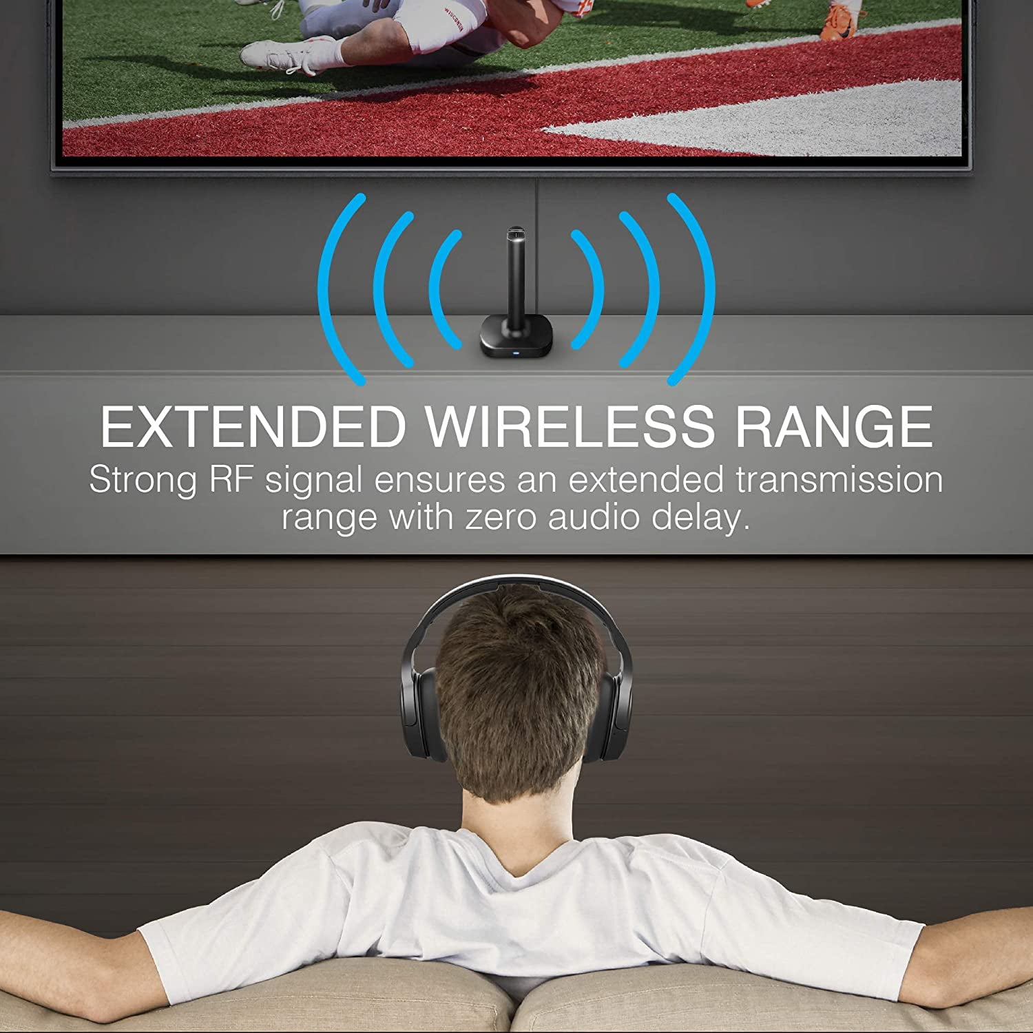 Brookstone TV Bluetooth Headphones Noise Cancelling and Wireless Headphones