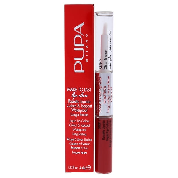 Lápiz labial Dúo de labios Pupa Milano Made To Last 018 Imperial Red 0.13 oz
