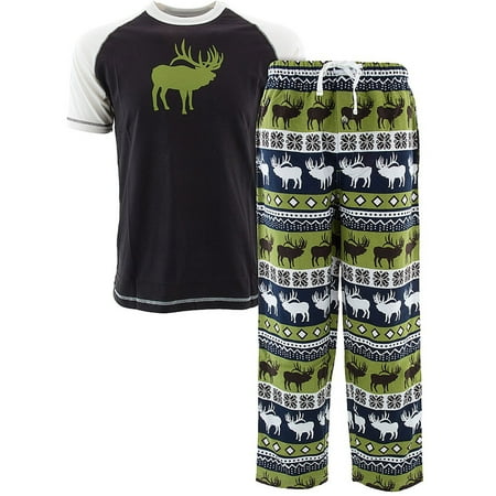 Lazy One Elk Fair Isle Pajamas for Adults