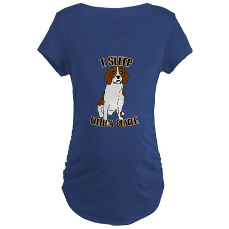 

CafePress - I Sleep With Beagles - Maternity Dark T-Shirt
