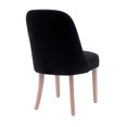 thumbnail image 5 of Contemporary Water and Stain Resistant Boucle Fabric Upholstered Dining Side Chair, Black, 5 of 5