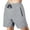 Grey, variant on Pepypepy 100% Cotton Men’s Shorts with Zipper Pockets – Soft Lightweight Athletic, Size: S-XXL