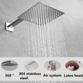 thumbnail image 2 of Sistema de Ducha, 304 Acero Inoxidable Regaderas para Baño con Cabeza de Ducha de Lluvia de Alta Presión y Ducha de Mano, Regadera para Baño de Regulación Agua Fría y Caliente, 2 of 7