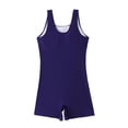 thumbnail image 4 of Wamejoo Swimsuit Women Boyleg One Piece Water Aerobic Competitive Bathing Suit (Blue, M), 4 of 9