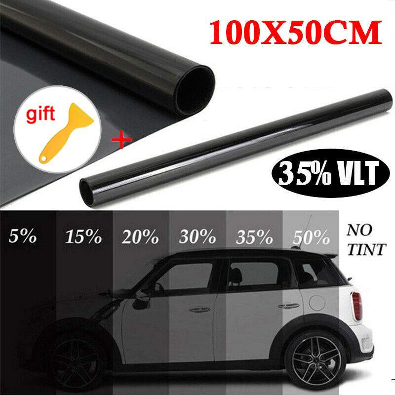 100x50cm New Car Home Window TINT 35 VLT Black Film Foil Sticker Decal