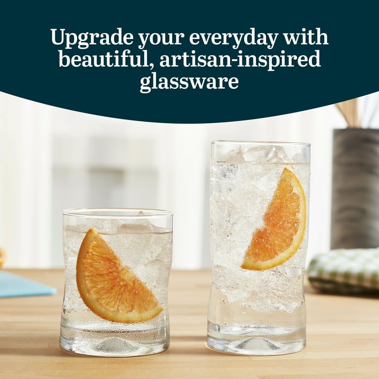 Libbey Impressions 16 Piece Tumbler and Rocks Glass Set