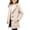 Beige, variant on Girls Wool Blend Peacoats, Casual Lapel Collar Single Breasted Mid-Length Winter Outerwear White Size 12