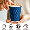 thumbnail image 5 of BYSNOW 12oz Disposable Coffee Cups with Lids, To Go Coffee Cups, Hot Paper Cups, 100 Count, 5 of 10