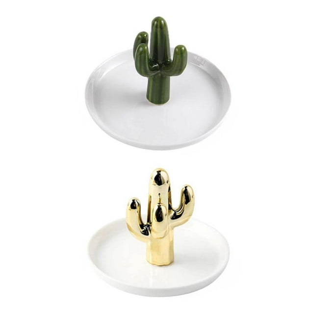 Rings Holder Tray Decorative Jewelry Organizer for Table Showroom Porch Yuyangstore Puesto de joyería