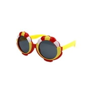 Boiiwant Children Round Lenses Polarized Sunglasses Cartoon Flower Shell Anti-UV Sunglasses for Little Girls  Boys