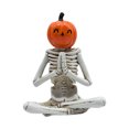 thumbnail image 1 of LSLJS Halloween Skeleton Pumpkin Ornament White Ghost Decoration Ghost Tree Stump Resin, Halloween Decorations, 1 of 6