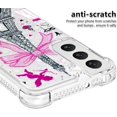 thumbnail image 4 of Phone Case for Samsung Galaxy S22 Plus (Not fit S22), Crystal Bling Quicksand Effect TPU Bumper Case with Four Corners Heavy Protective Cover for Samsung Galaxy S22 Plus,YBDT Iron Tower, 4 of 14