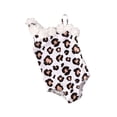 thumbnail image 4 of EYIIYE Little Girls One-piece Swimsuit Print Off Shoulder Swimwear, 4 of 5