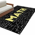 thumbnail image 2 of Abstract Math 4x6 Rug for Dining Table for 4 People Under Table, Mathematical Formula Pattern Black ashable Non Slip Rectangle Area Rug, 2 of 9