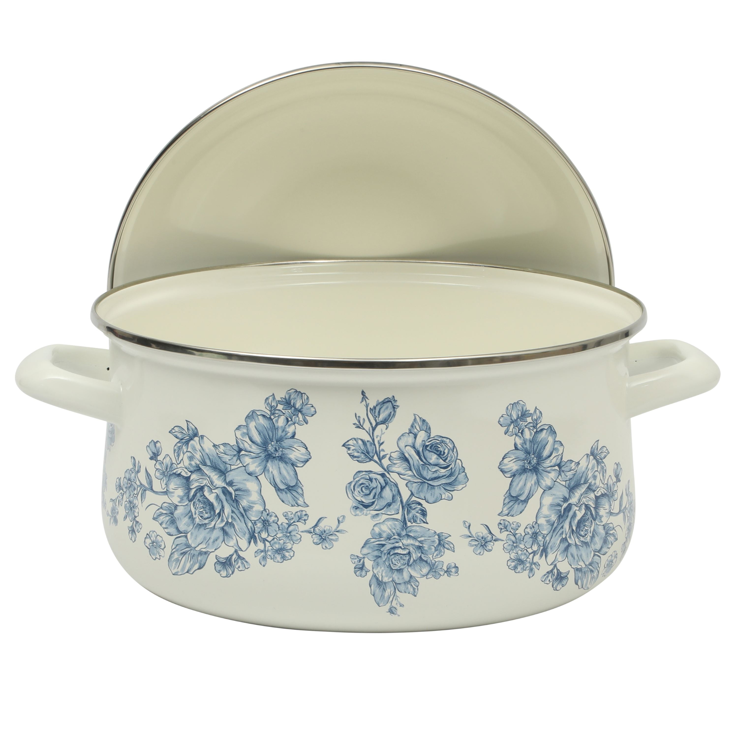The Pioneer Woman Agatha Enamel-on-Steel 6-Quart Dutch Oven, Blue