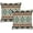 Aztec-2, variant on Southwest Aztec Native Pillow Covers,Decorative Throw Pillowcase Square Couch Cushion Cover for Home Sofa Living Room 18x18 Inch Set of 2