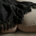 thumbnail image 3 of Safavieh Gaia 51" x 67" Modern Cotton Throw, Black, 3 of 4