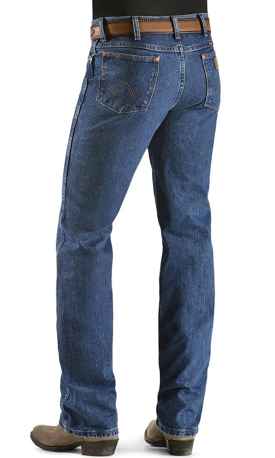 wrangler men's cowboy cut slim fit jean, stonewashed, 35x30 - Walmart.com