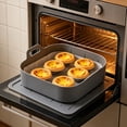 thumbnail image 6 of JHyouerji Silicone Air Fryer Liner Baking Tray Gray Food Grade Non Stick Reusable Oven Microwave Pizza Cake Bakeware Foldable Storage Kitchen Accessory, 6 of 6