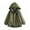 Army Green, variant on KyCheLot Boys Windproof Jackets Thicken Fleece Lined Warm Hooded Long Sleeve Coat Schoolwear 3-14 Years