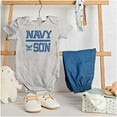 thumbnail image 3 of US Navy Son Military Anchor Logo Bodysuit Jumper Boys Infant Baby Brisco Brands 12M, 3 of 6