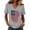 Gray #57, variant on Women's 250th Anniversary Usa T Shirt 4th Of July V Neck Shirts Patriotic Short Sleeve Stars and Stripes Tops 1776 2026 Red Blue and White Lightweight Tees Orange XL