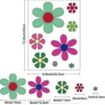 thumbnail image 5 of 96 pegatinas de flores para coche, diseño de fiesta hippie de los años 60, margaritas multicolores, vinilo retro, flores, hippies de colores, 5 of 5