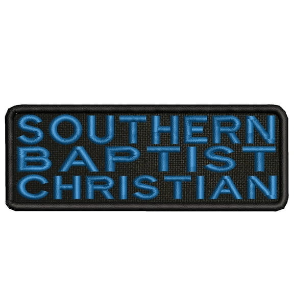 Applique Inspirational Baptist Theme Hook Backing Decorative Patch Funny Saying Biker Emblem