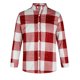 thumbnail image 4 of Blusa y camisa de manga larga con cuello vuelto para hombre, estilo informal, a la moda, con estampado de celosía y botones, con bolsillo tipo cárdigan, blusa de manga larga con cuello vuelto, blusa d, 4 of 6