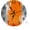 Grey and Orange, variant on Silent Non Ticking Clock 10 Inch, Round Wall Clock,Decorative for Living Room, Kitchen, Home,Bathroom, Bedroom, Office or School, Coffee Cup on Wooden