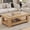 Natural, variant on Vanress 43 Inch Rectangle Coffee Table, Wood Rectangular Center Tables, Modern Low Cocktail Tea Table for Living Room, Bedroom, Easy Assembly, Wood