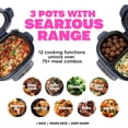 thumbnail image 5 of Ninja MultiPot XL 12-in-1 Multicooker with DualZone Technology, Cook 2 Meals At Once, Feeds 8, Slow Cook, Sear, Bake, Rice, Pasta, Hot Pot, 1500W, Vista Green MZ1001GN7, 5 of 11
