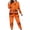 4-Orange, variant on Riecok Womens Pajama Sets Halloween Plus Size Long Sleeve Top and Pant Spooky Print 2 Piece Pjs Sleepwear Comfortable Lounge Sets