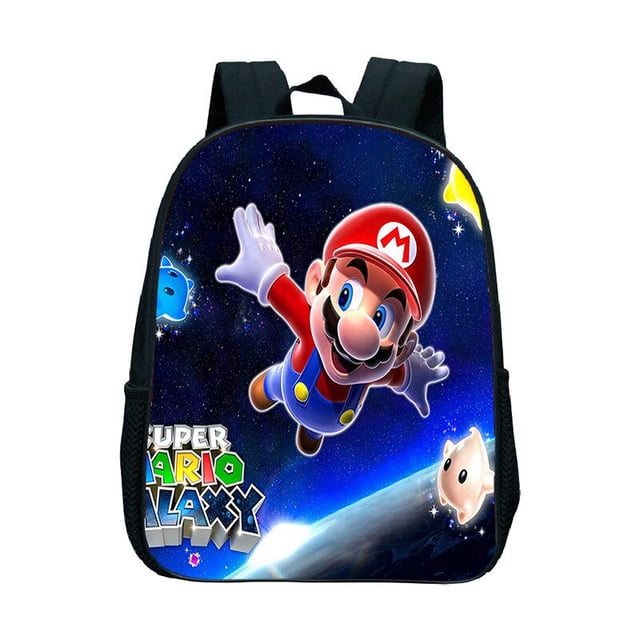 Mochila escolar impermeable para estudiantes, bolsa de viaje multifuncional, tienda de personajes de dibujos animados de Super Mario, libros, regalos para ordenador portátil zhangmengya LED