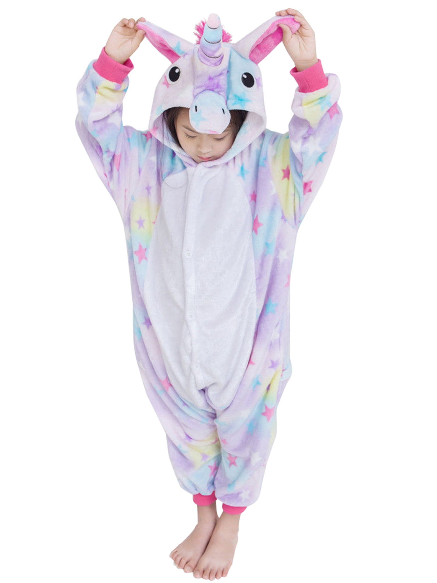 BASILICA Unisex Pajamas Unicorn Animal Kigurumi Pajamas Onesies