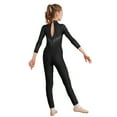 thumbnail image 2 of TSSOE Kids Gilrs Gymnastics Ballet Dance Leotard Unitard Figure Ice Skating Jumpsuit Stage Performance Costume Black 6, 2 of 5