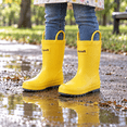 thumbnail image 2 of GYMEPIC Girls Rain Boots Durable Waterproof Rubber Rainwear with Easy-Pull Handles Kids Daily School Commute Boots, 2 of 5