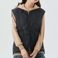 thumbnail image 3 of HTNBO Women Velvet Vest Down Cotton Plus Puffy Vests Lightweight Vest Double Warm for Winter Autumn Spring, 3 of 6